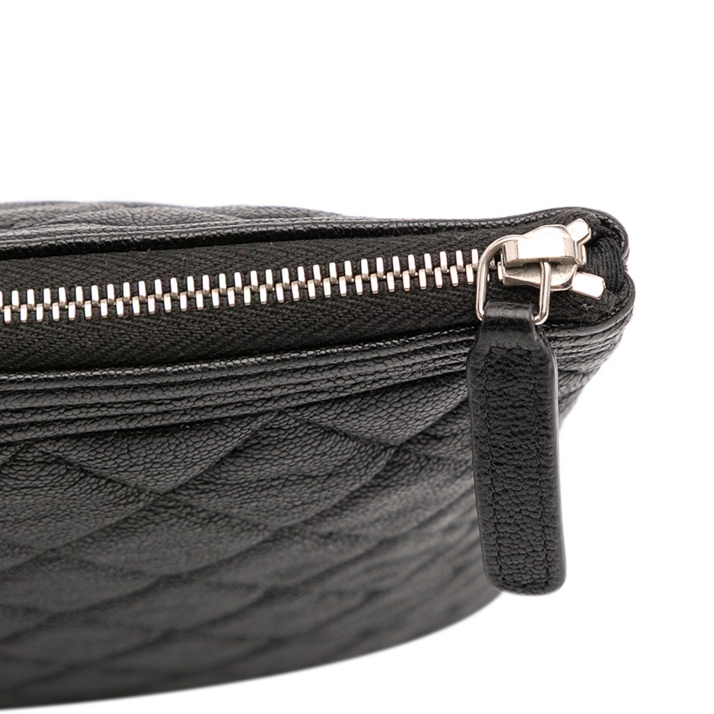 Chanel Large Quilted Caviar Boy O Case Clutch - Detail 2