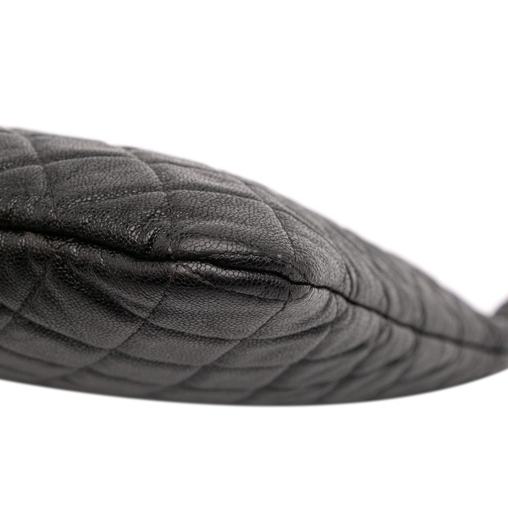 Chanel Large Quilted Caviar Boy O Case Clutch - Image 11