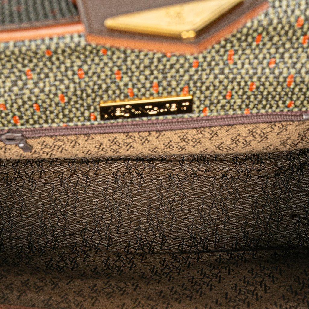 Saint Laurent Coated Canvas Satchel - 4