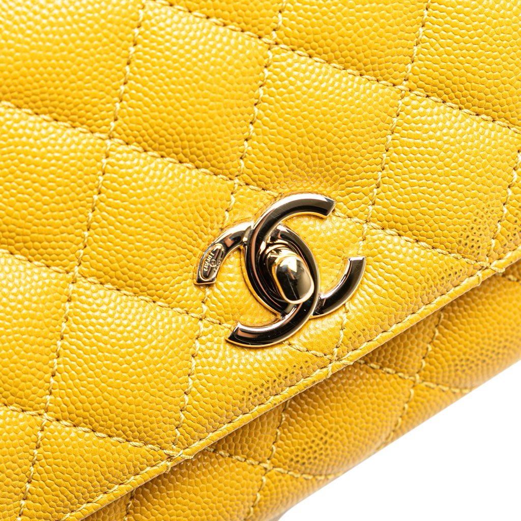 Chanel Extra Mini Quilted Caviar Coco Top Handle Bag - Detail 2