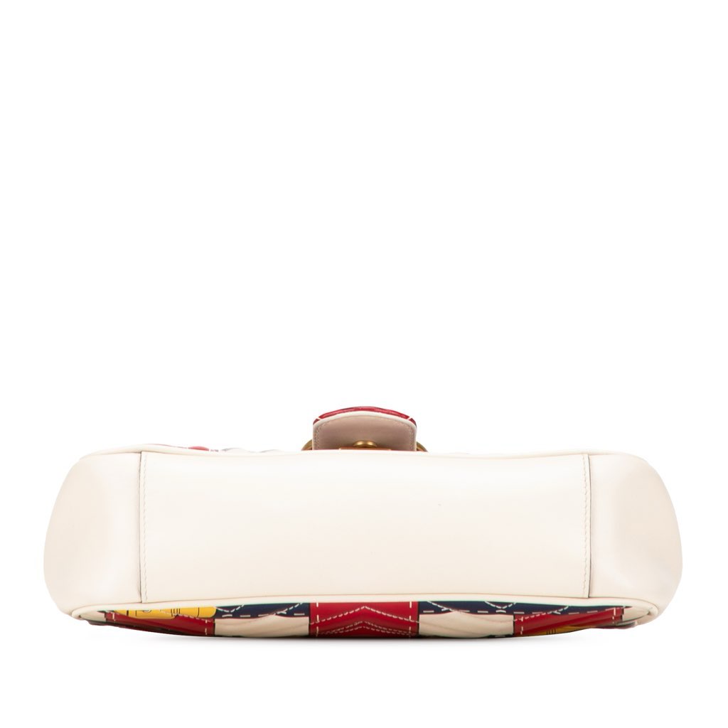 Gucci Medium GG Marmont Matelasse Leather Trompe L oeil Shoulder Bag - Image 6