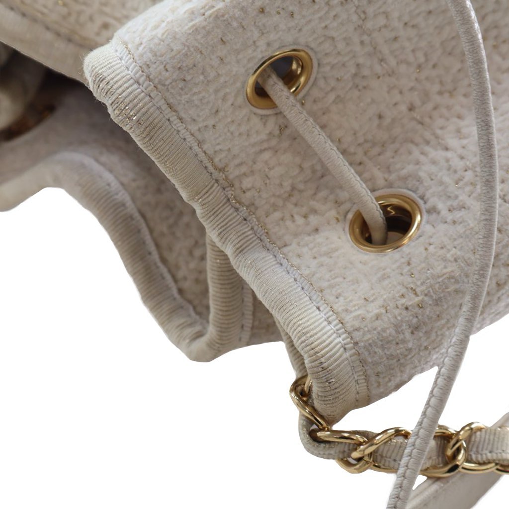 Chanel Small Tweed Deauville Drawstring Bucket Bag - Image 15