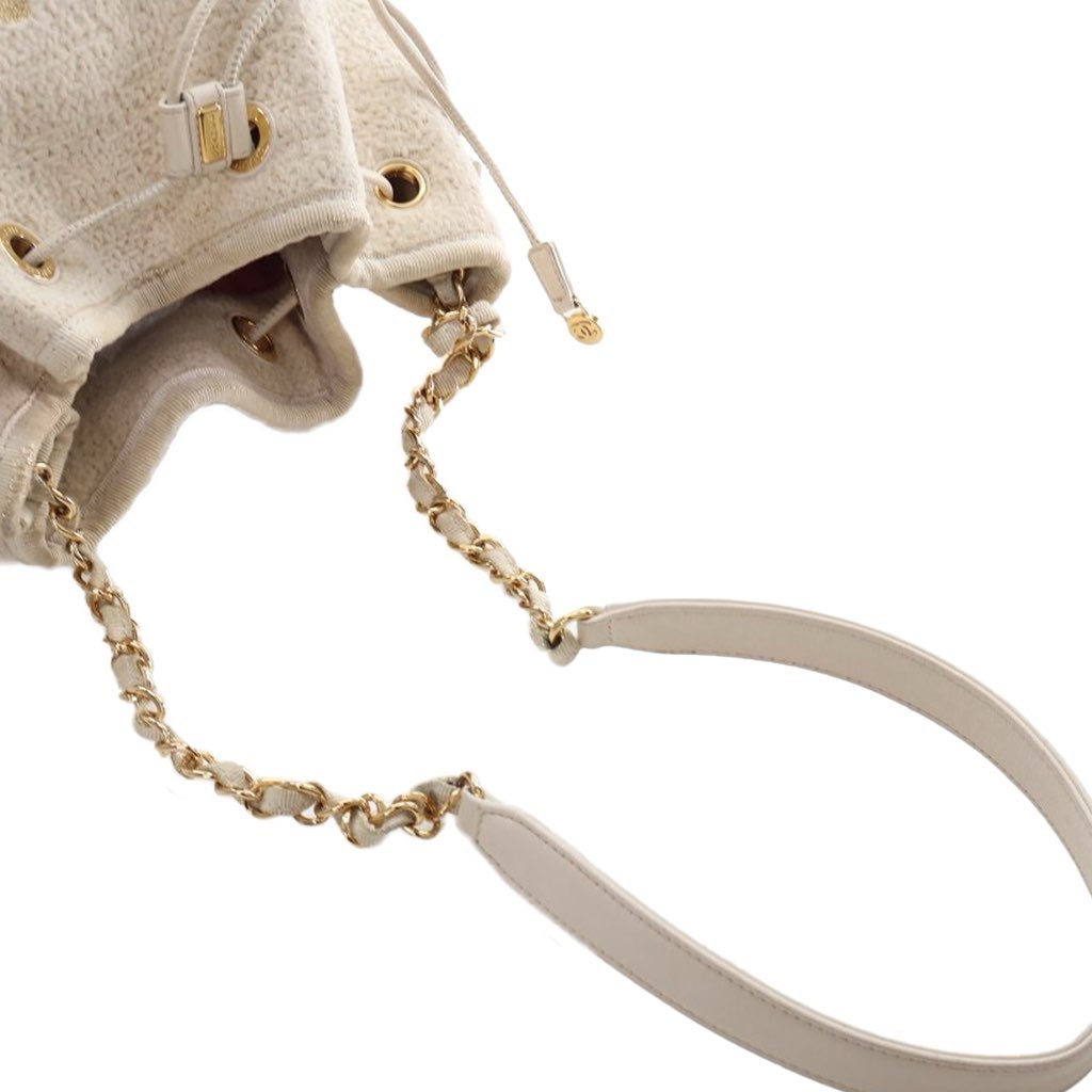 Chanel Small Tweed Deauville Drawstring Bucket Bag - Image 16