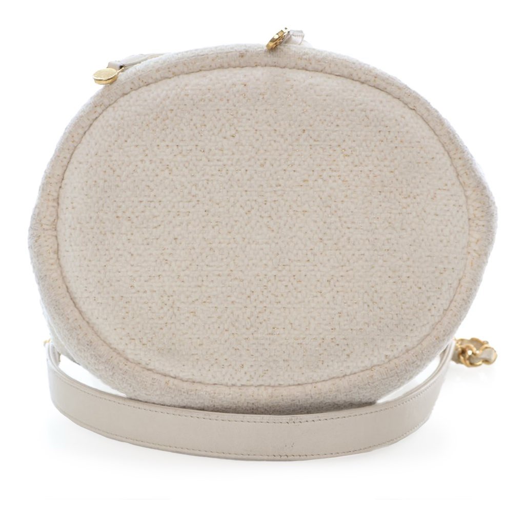 Chanel Small Tweed Deauville Drawstring Bucket Bag - Image 6