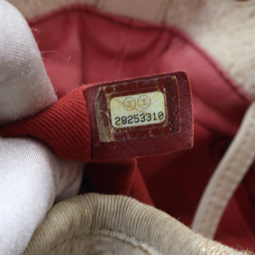 Chanel Small Tweed Deauville Drawstring Bucket Bag - Side view