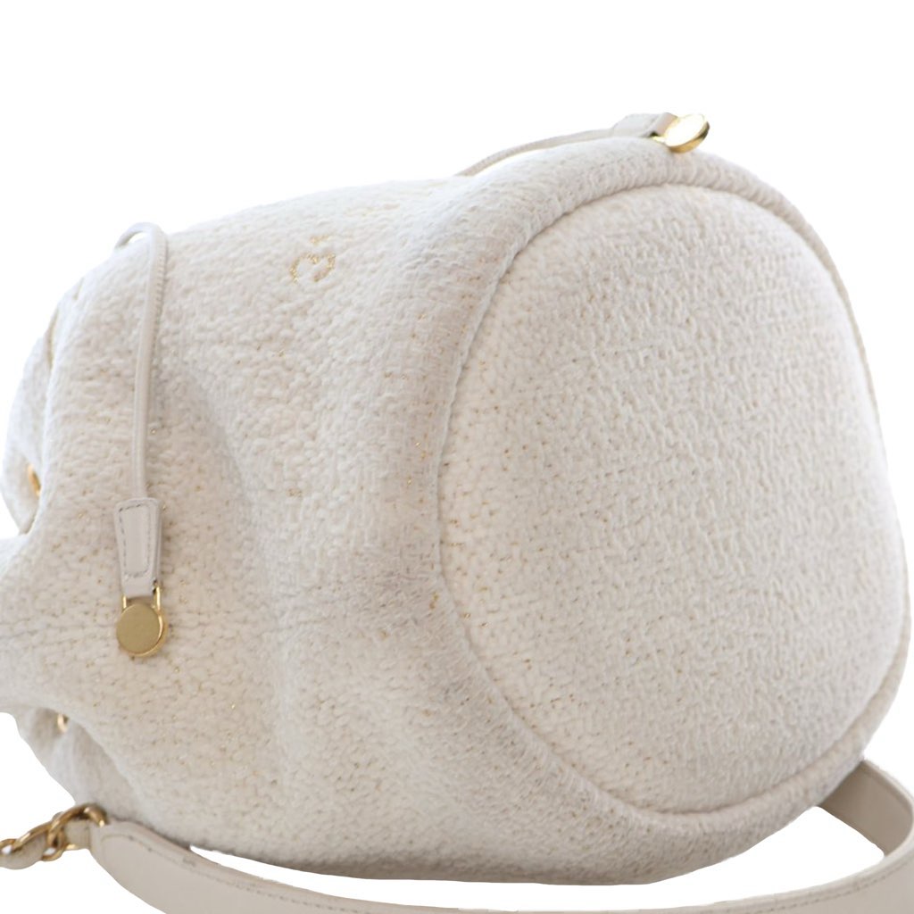 Chanel Small Tweed Deauville Drawstring Bucket Bag - Image 10