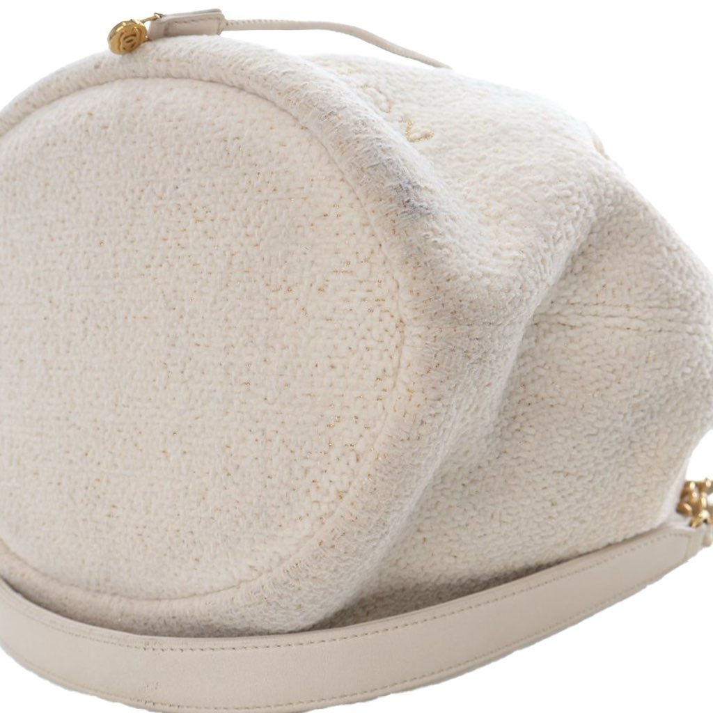 Chanel Small Tweed Deauville Drawstring Bucket Bag - Image 11