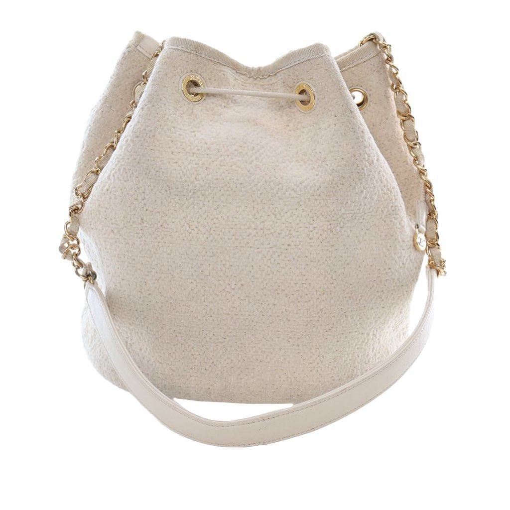 Chanel Small Tweed Deauville Drawstring Bucket Bag - Image 12