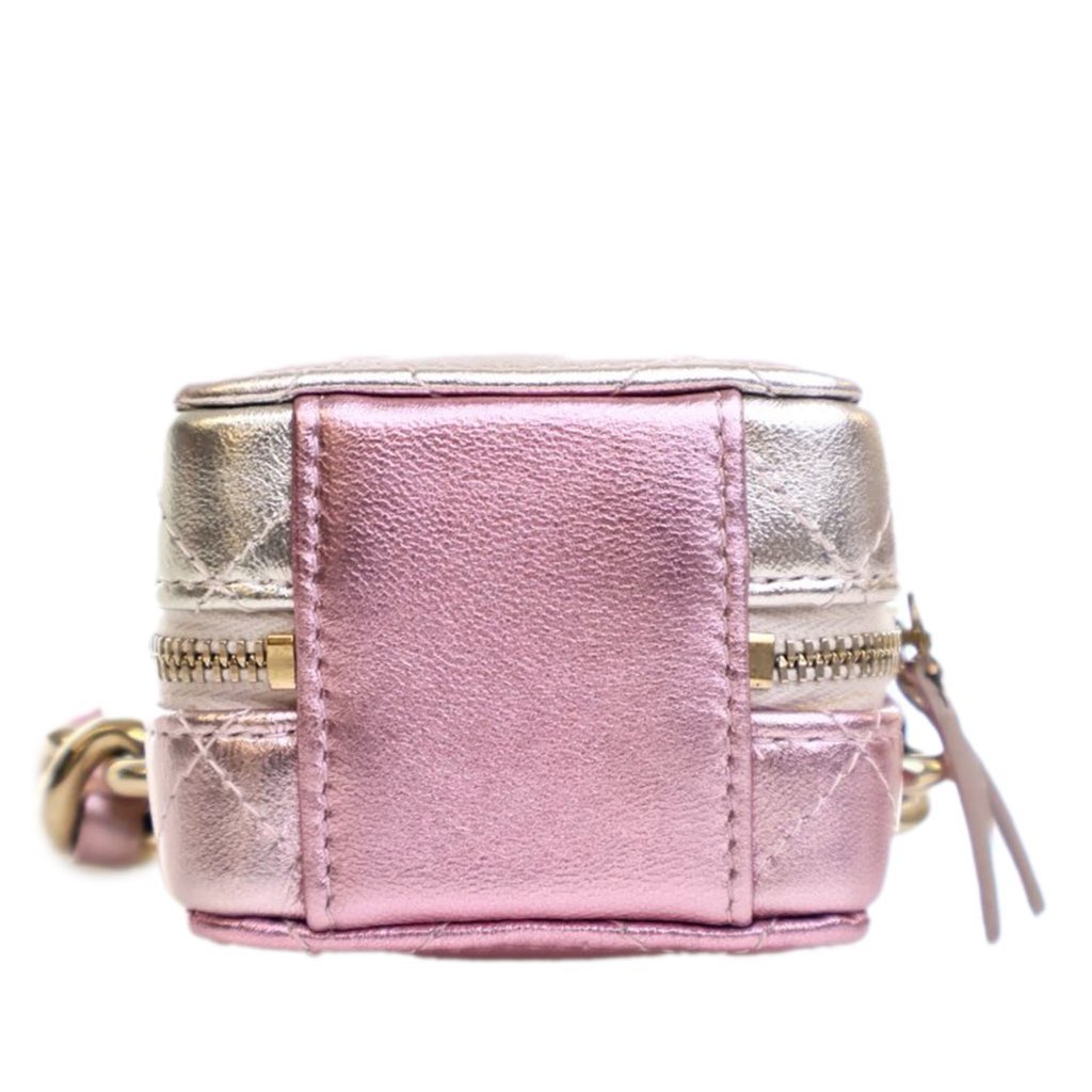 Chanel Mini Metallic Lambskin Coco Punk Cube Bag - 4