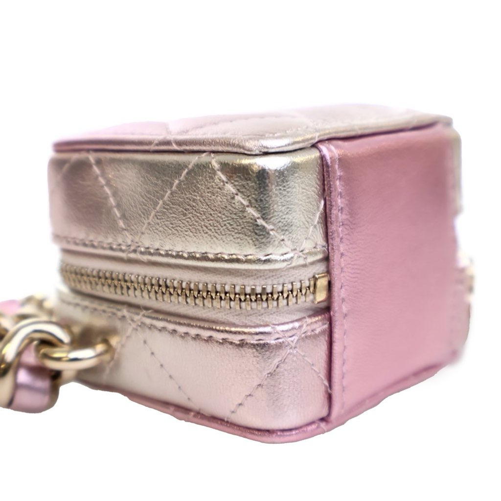 Chanel Mini Metallic Lambskin Coco Punk Cube Bag - Image 11