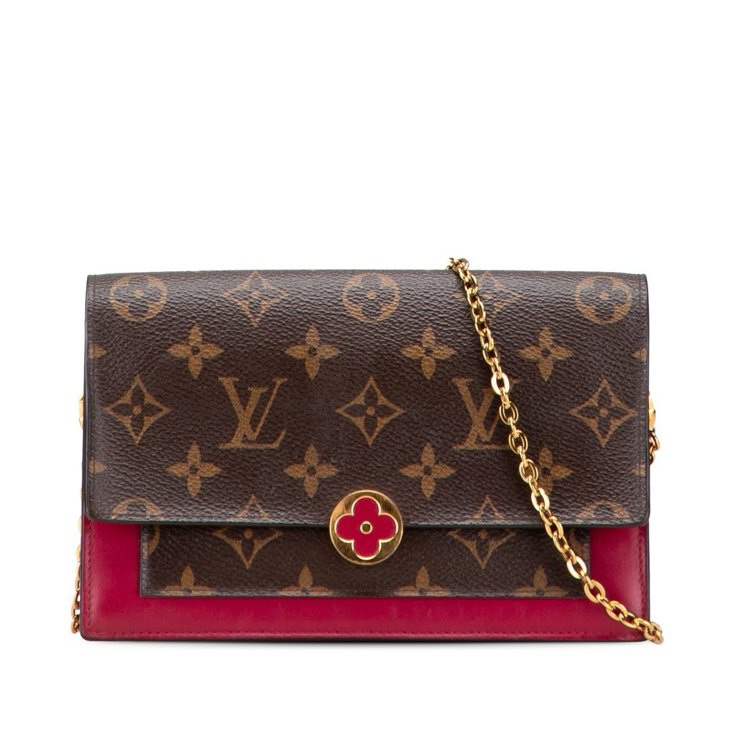 Louis Vuitton Monogram Flore Wallet On Chain