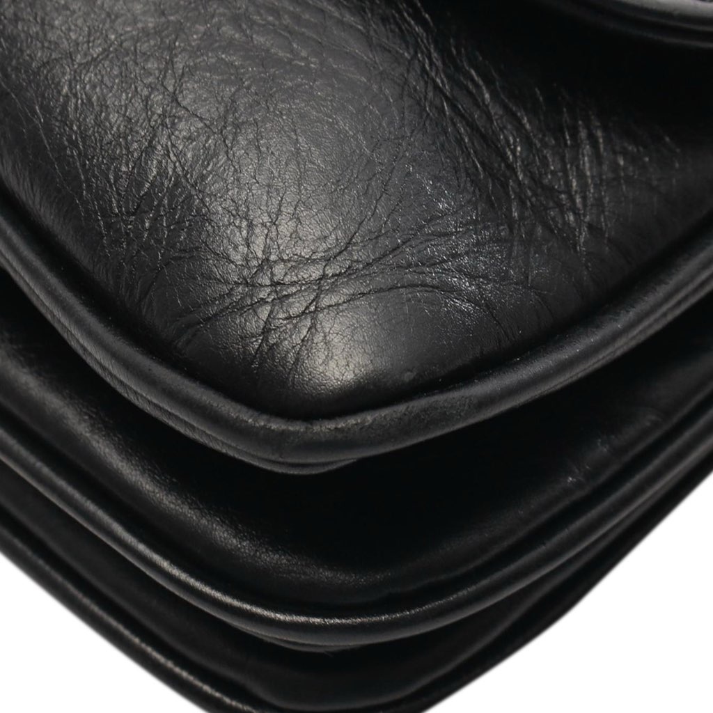 Balenciaga Small Leather BB Soft Flap Satchel - Detail 2