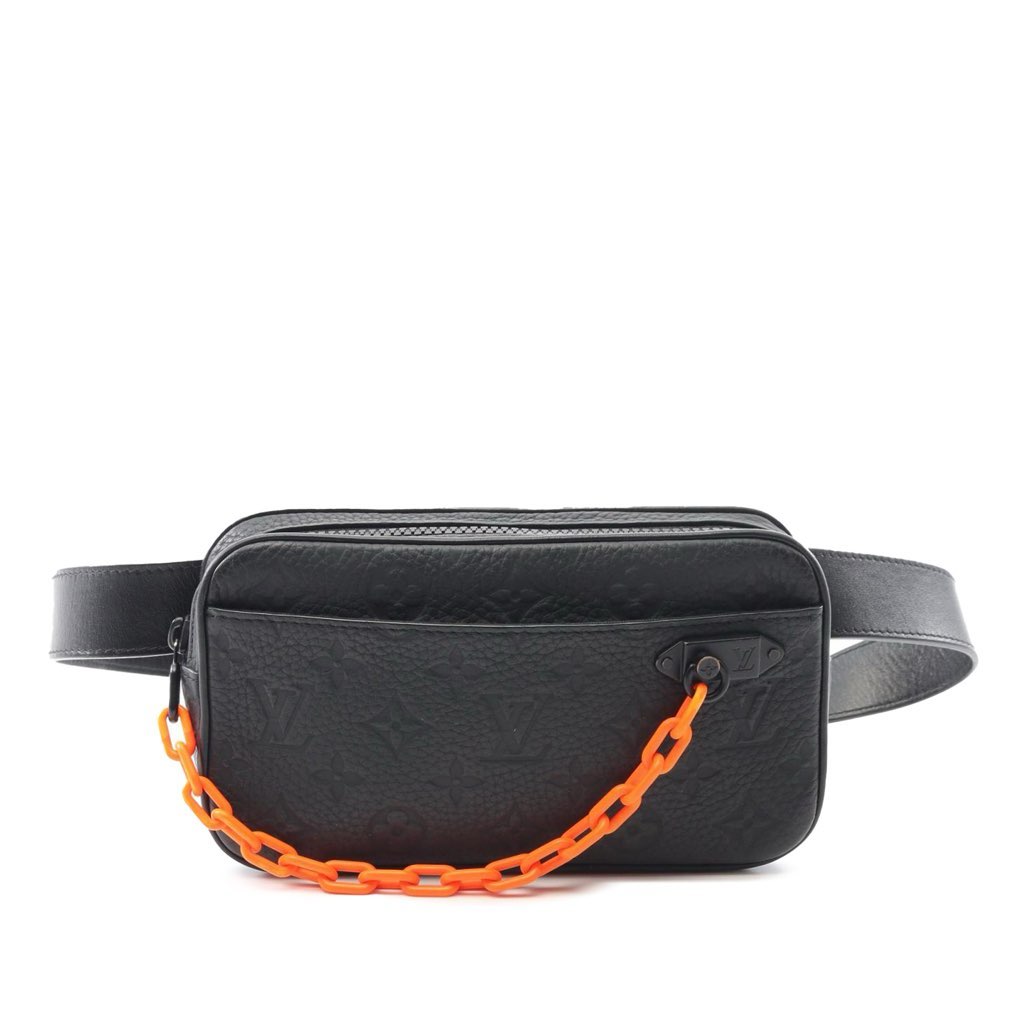 Louis Vuitton Monogram Taurillon Uniformes Solar Ray Soft Pochette Volga Belt Bag