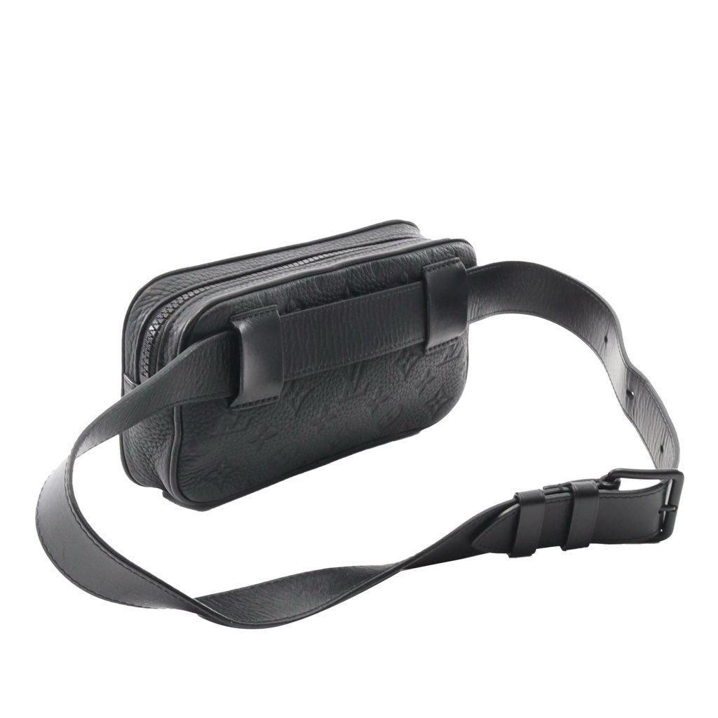 Louis Vuitton Monogram Taurillon Uniformes Solar Ray Soft Pochette Volga Belt Bag - Back view