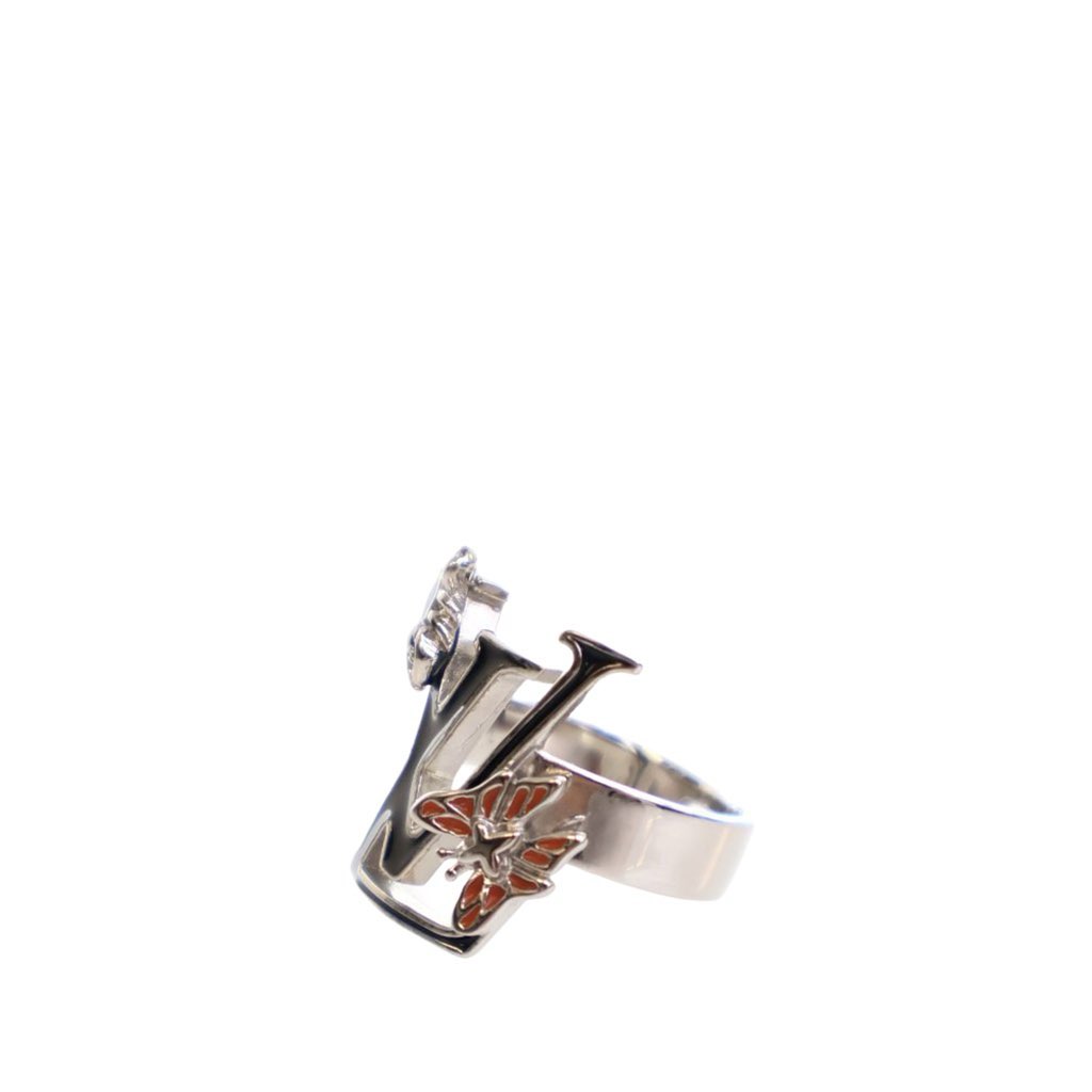 Louis Vuitton Palladium Plated Enamel Fairytale Cocktail Ring