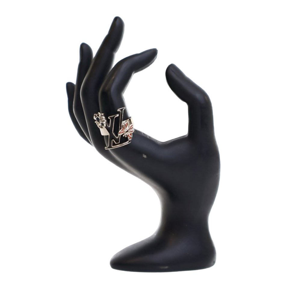 Louis Vuitton Palladium Plated Enamel Fairytale Cocktail Ring - Detail 1