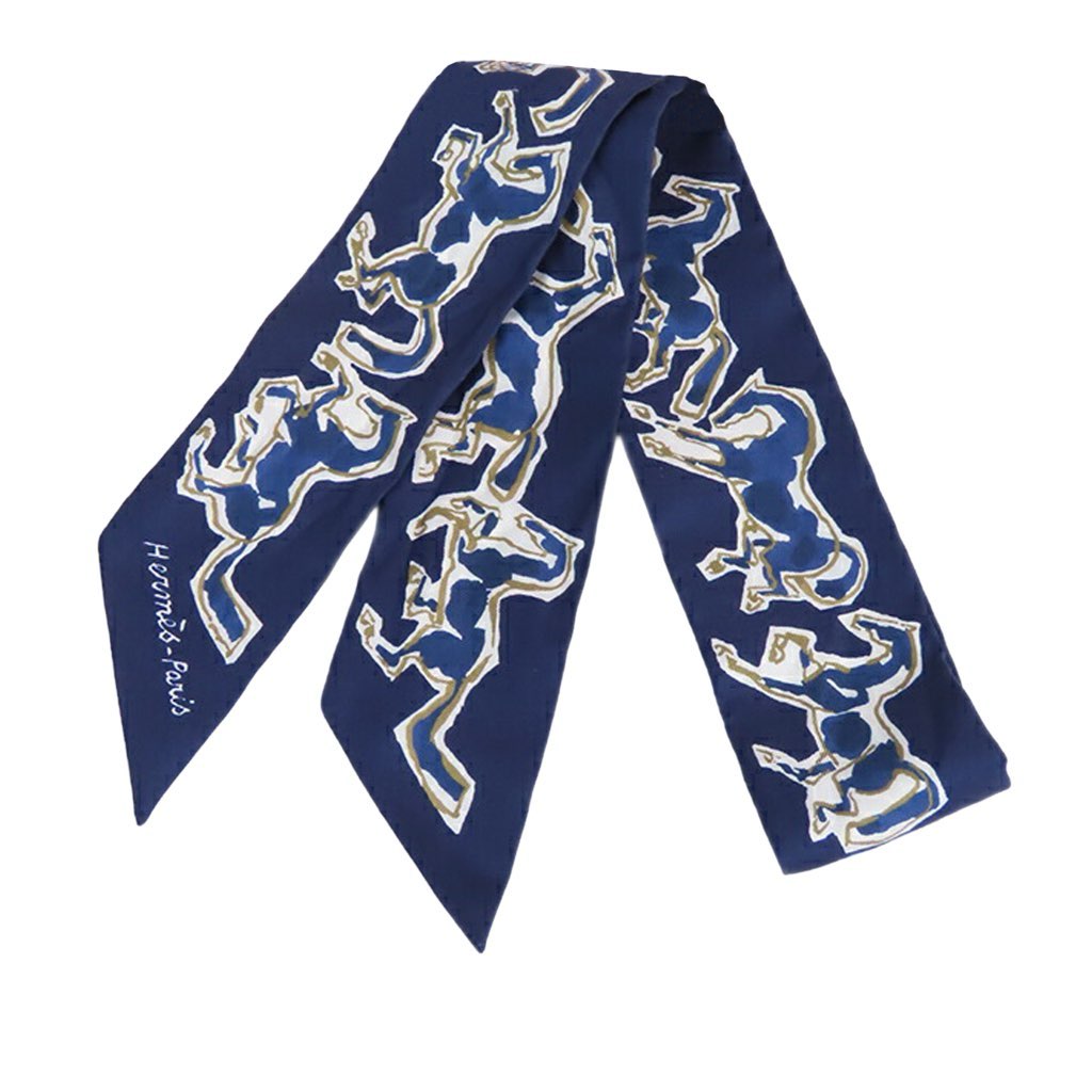 Hermès Chevaux En Liberte Silk Twilly Scarf - 3