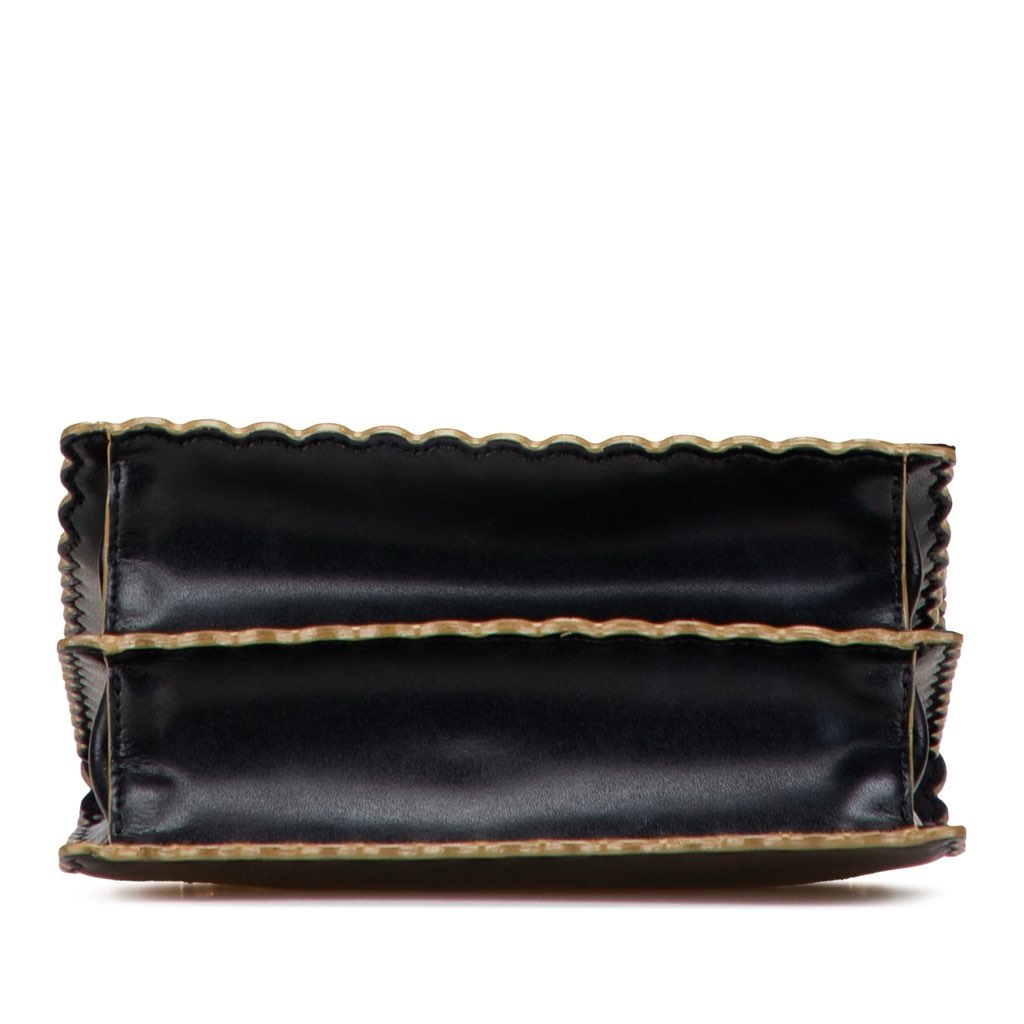 Fendi Small Scalloped Leather Kan I Crossbody - Image 6