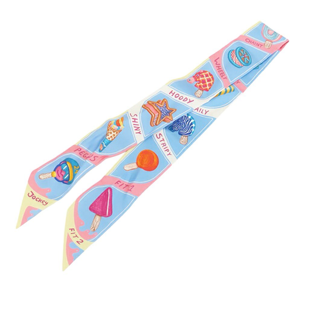 Hermès Funny Ice Cream Silk Twilly Scarf - 2