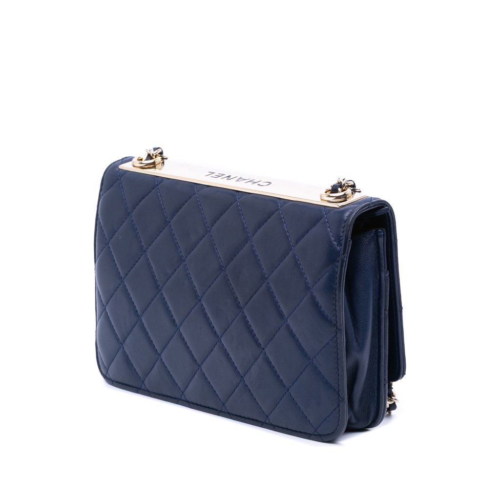 Chanel Lambskin Trendy CC Wallet On Chain - 2