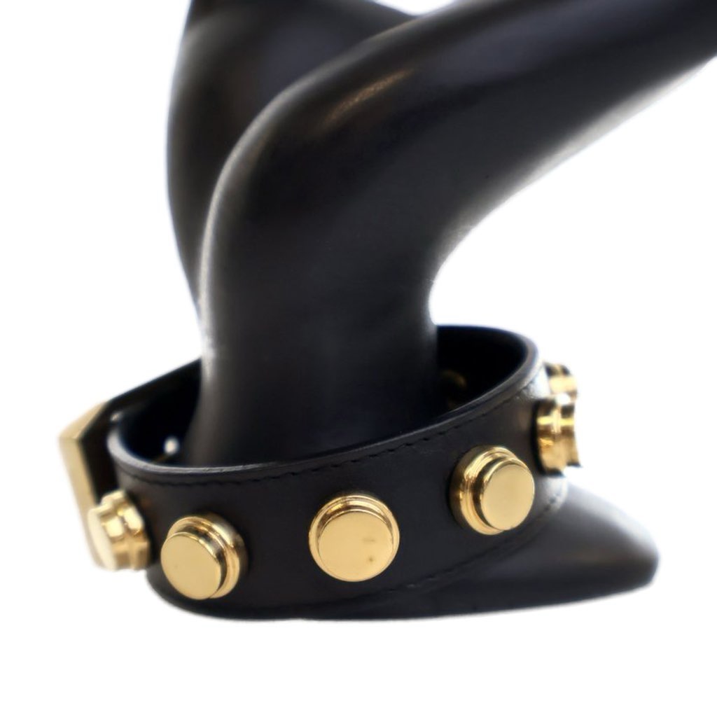 Saint Laurent Calfskin Studded De Force Bracelet - Detail 2