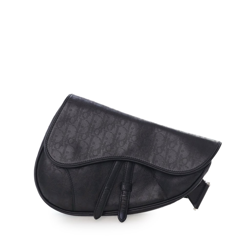 Dior Oblique Perforated Calfskin Galaxy Saddle Bag