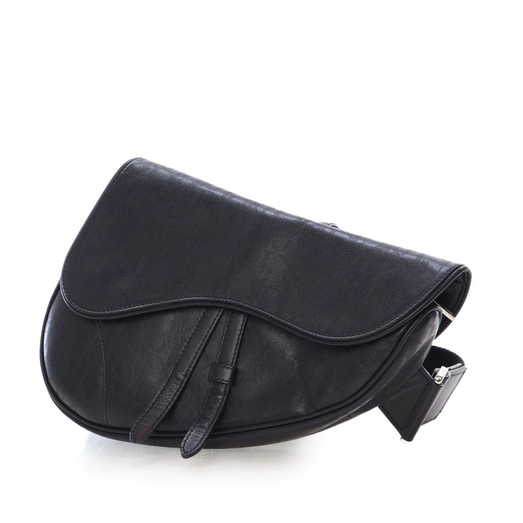 Dior Oblique Perforated Calfskin Galaxy Saddle Bag - Image 6