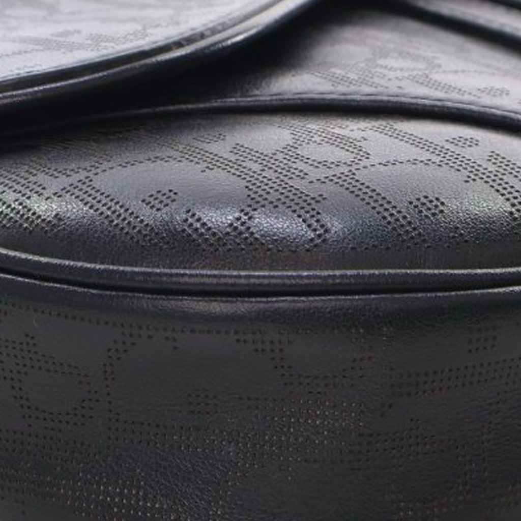 Dior Oblique Perforated Calfskin Galaxy Saddle Bag - Detail 1
