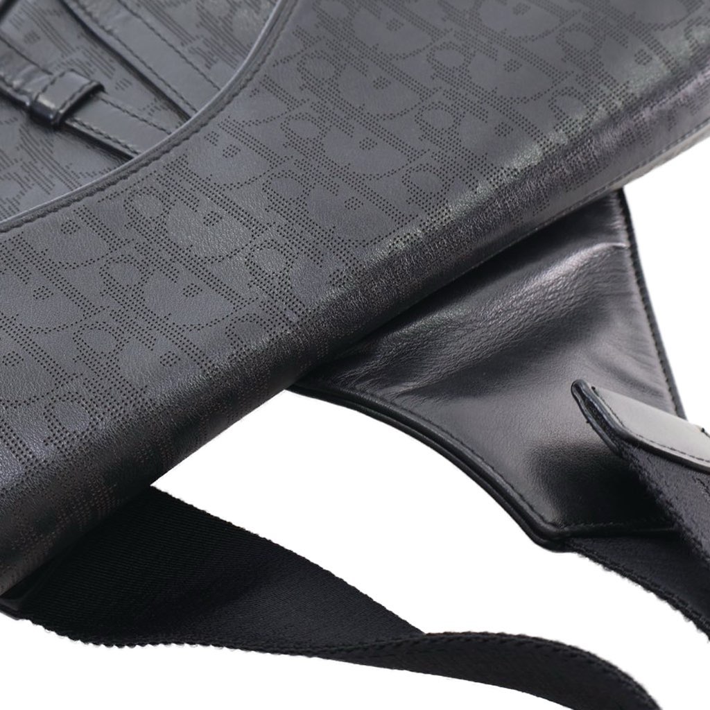 Dior Oblique Perforated Calfskin Galaxy Saddle Bag - Image 10