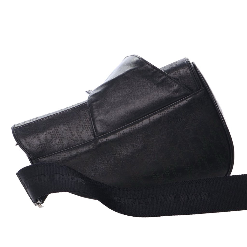 Dior Oblique Perforated Calfskin Galaxy Saddle Bag - Image 11