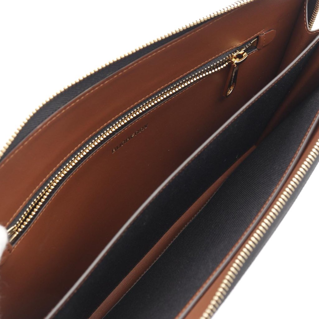 Burberry TB Monogram Coated Canvas Clutch - Image 6