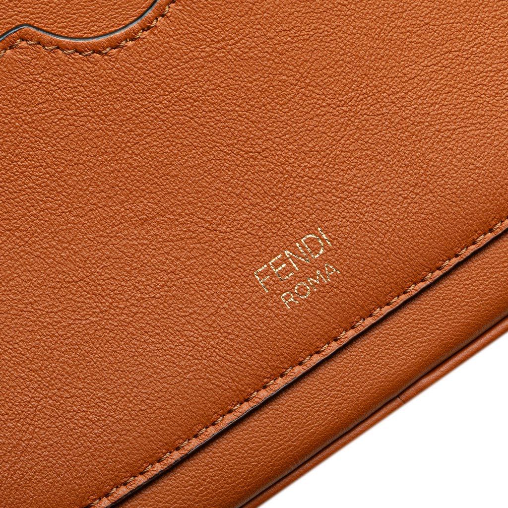 Fendi Mini Goatskin Trimmed Suede O Lock Camera Case - Image 12