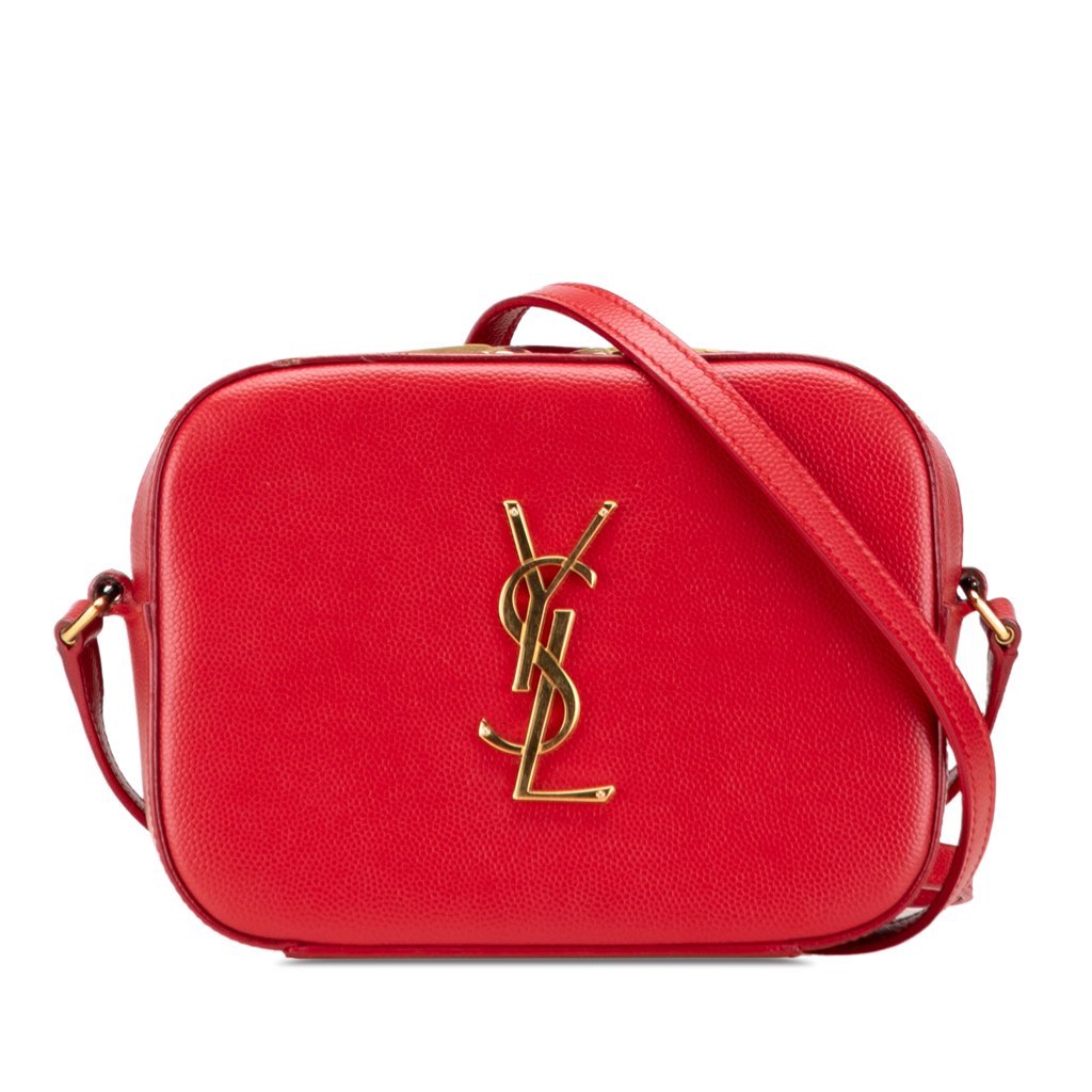 Saint Laurent Small Grain De Poudre Classic Monogram Camera Bag