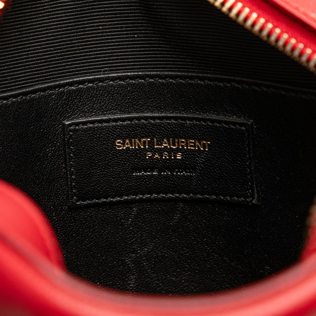 Saint Laurent Small Grain De Poudre Classic Monogram Camera Bag - Side view