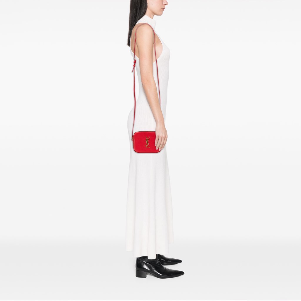 Saint Laurent Small Grain De Poudre Classic Monogram Camera Bag - Image 12