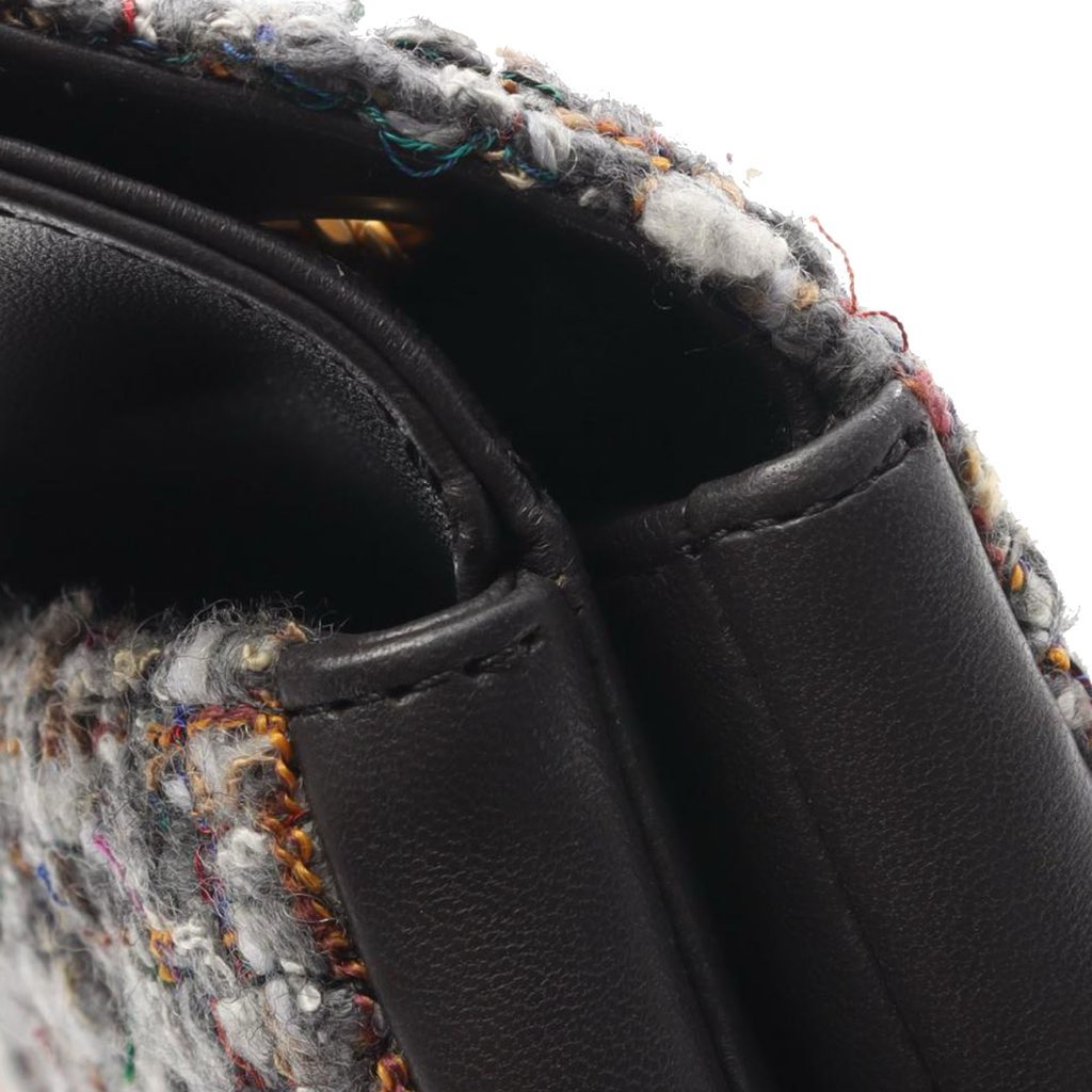 Chanel Small Quilted Tweed CC Chic Double Flap - Image 13