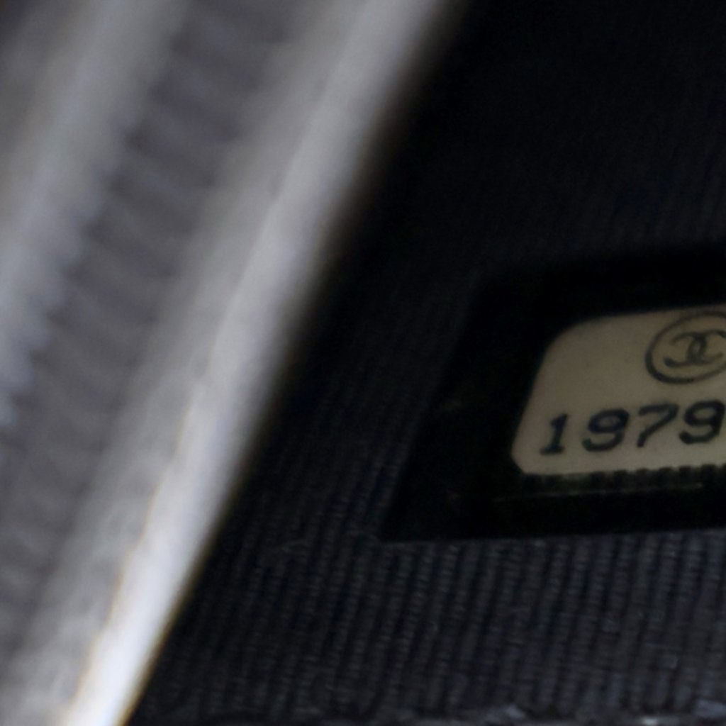 Chanel CC Quilted Shiny Crumpled Calfskin Wallet on Chain - Side view