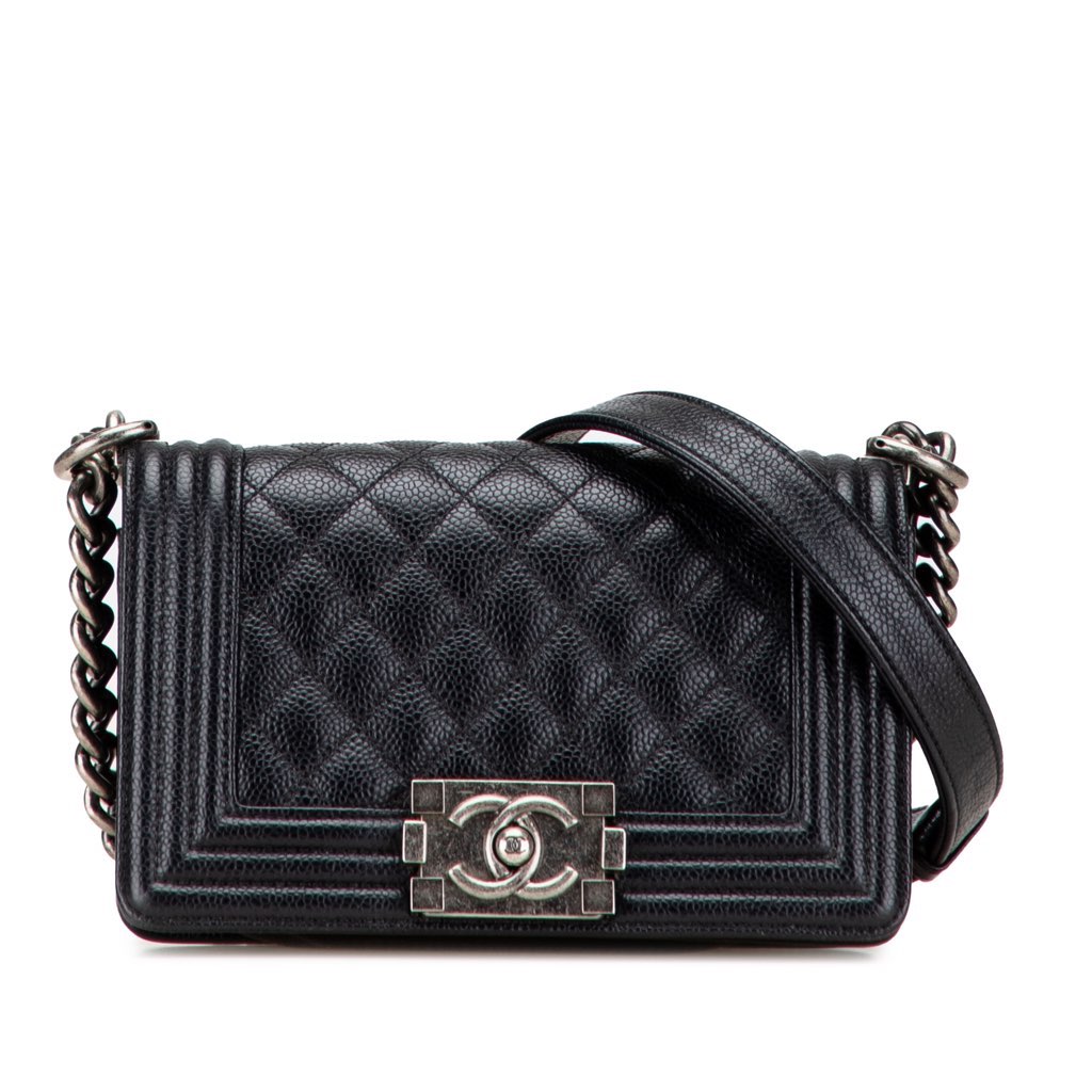 Chanel Small Quilted Caviar Boy Flap