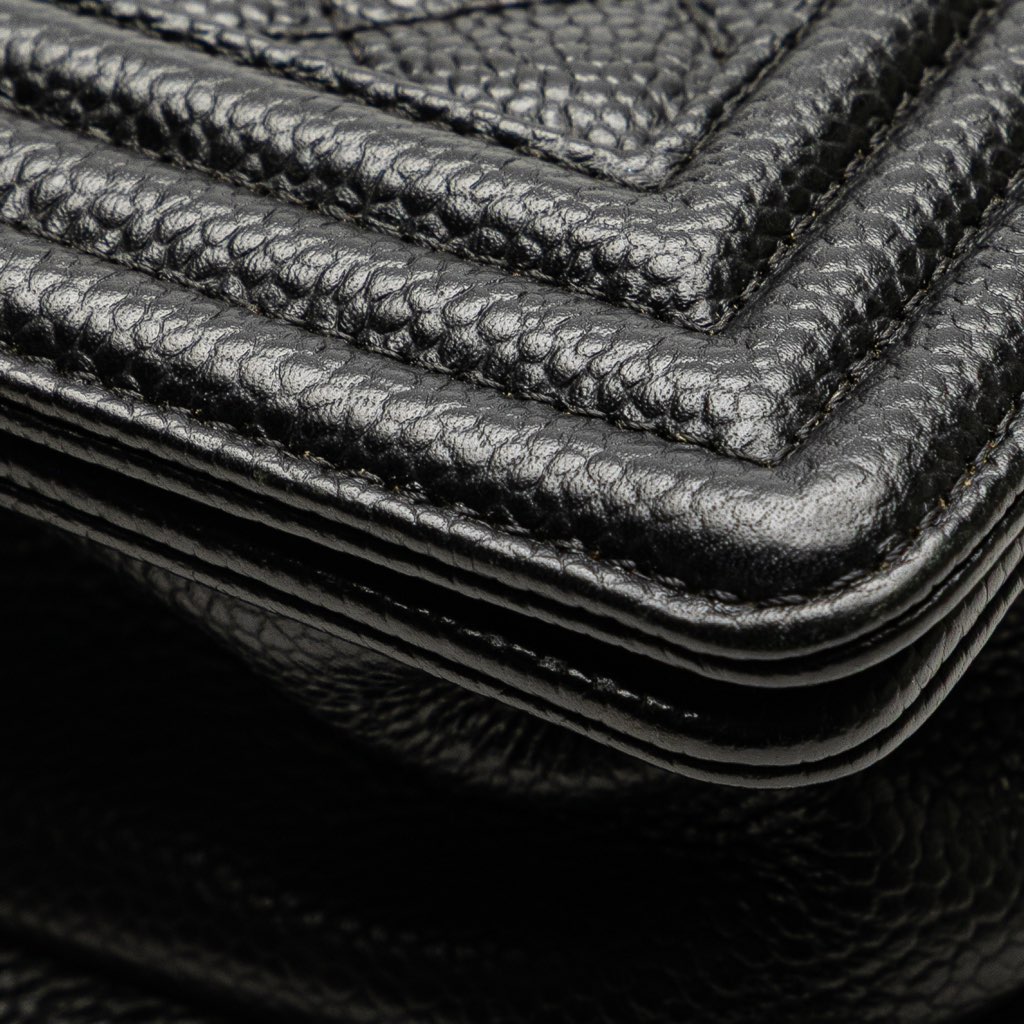 Chanel Small Quilted Caviar Boy Flap - Image 11