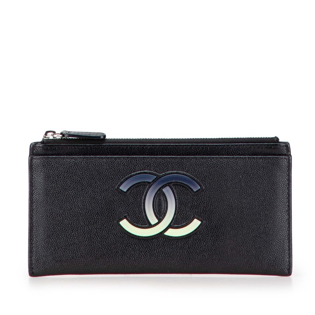 Chanel CC Caviar Classic Zip Pouch