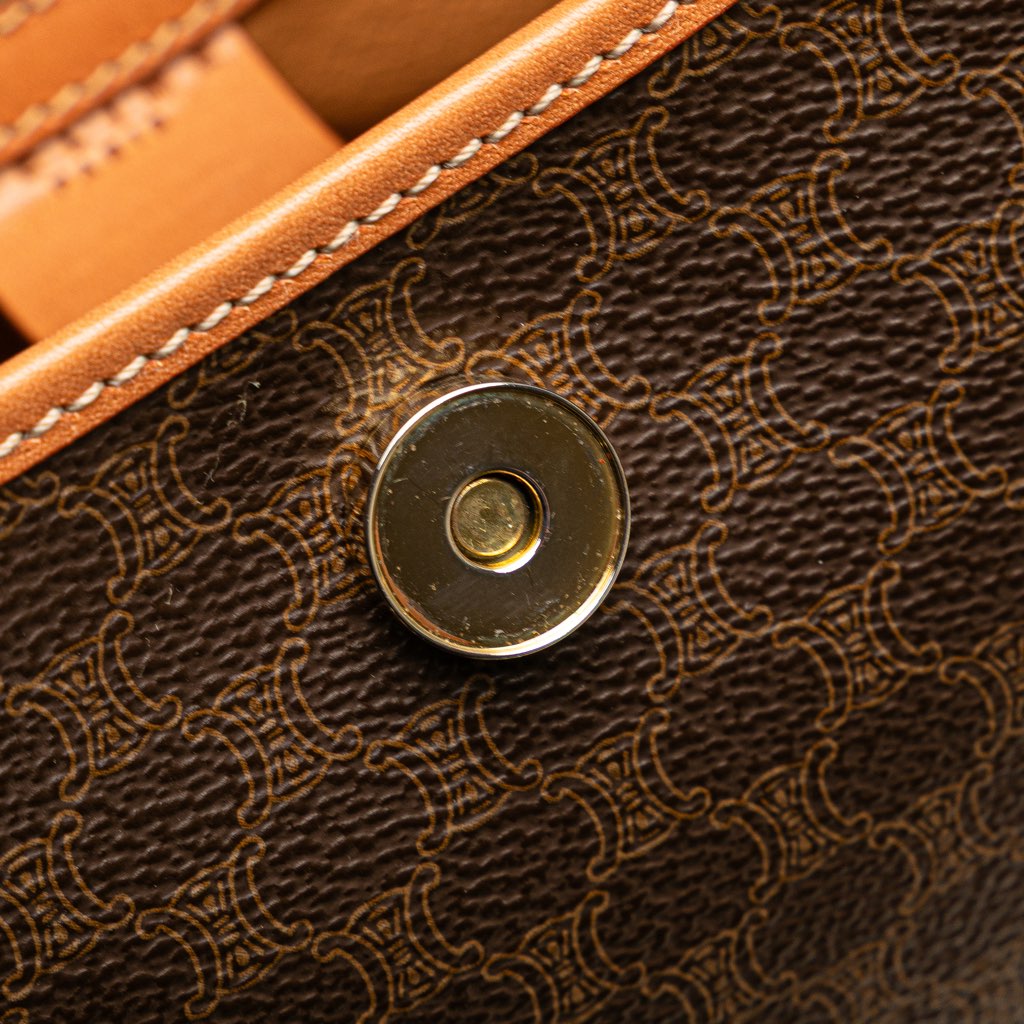 Celine Macadam Coated Canvas Triomphe Blason Handbag - Image 10