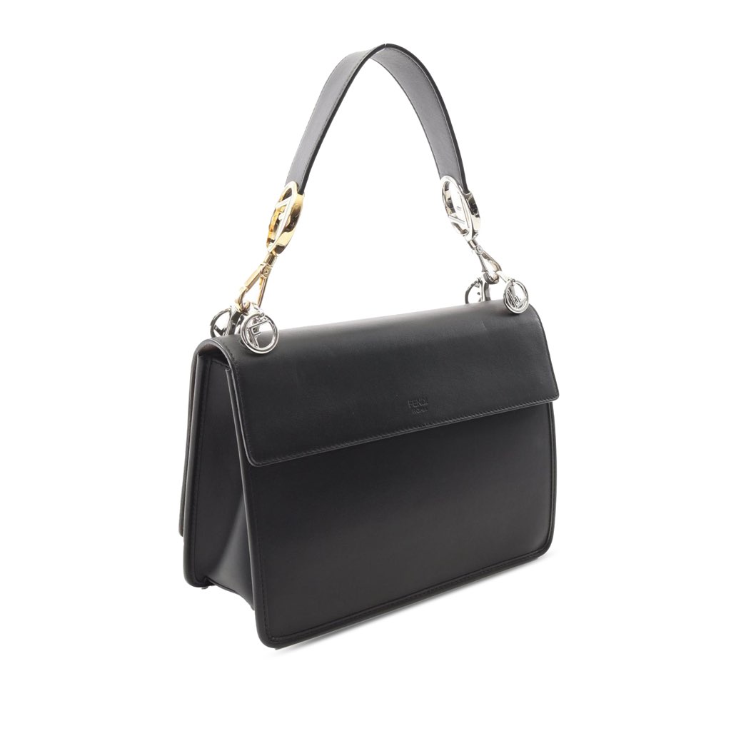 Fendi Smooth Leather Kan I F Satchel - Back view