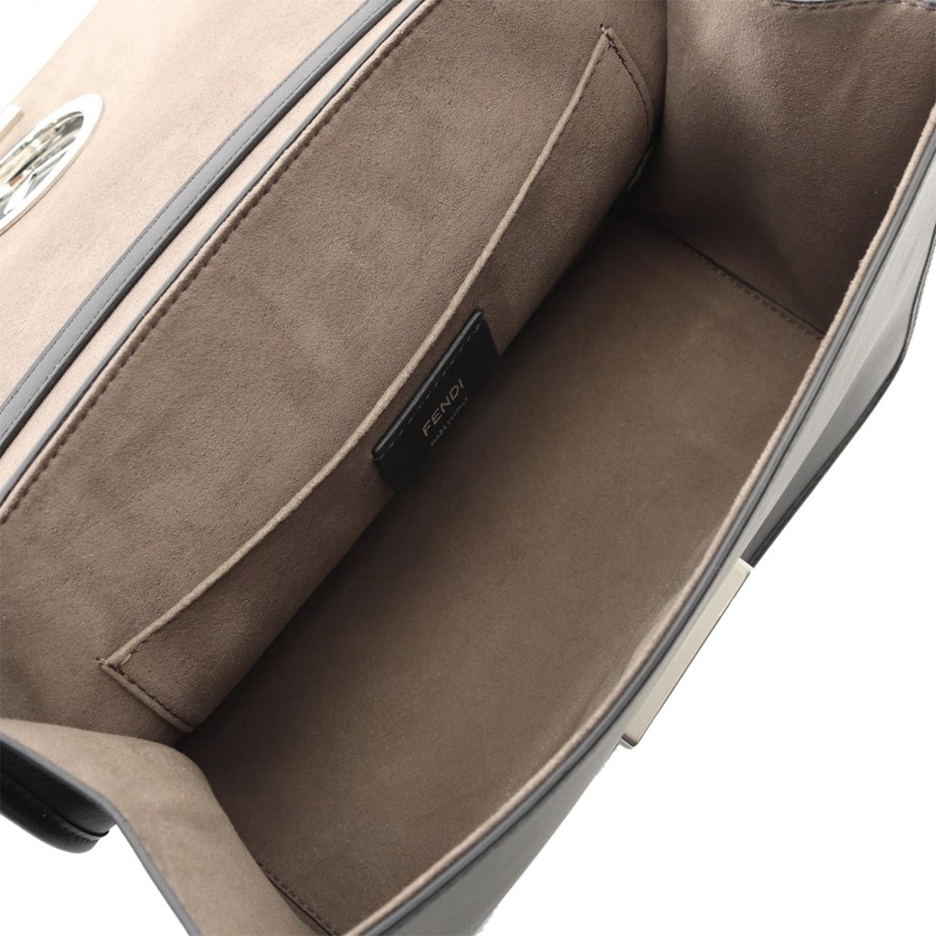 Fendi Smooth Leather Kan I F Satchel - Image 6