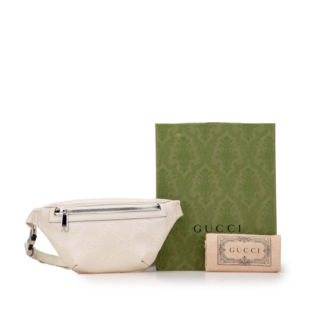 Gucci GG Embossed Perforated Leather Belt Bag - Image 13