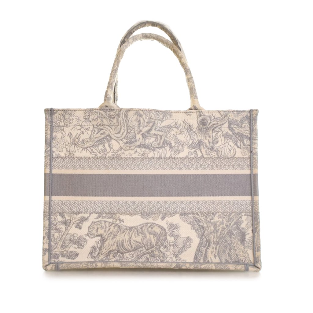 Dior Medium Toile de Jouy Reverse Embroidered Canvas Book Tote - 2