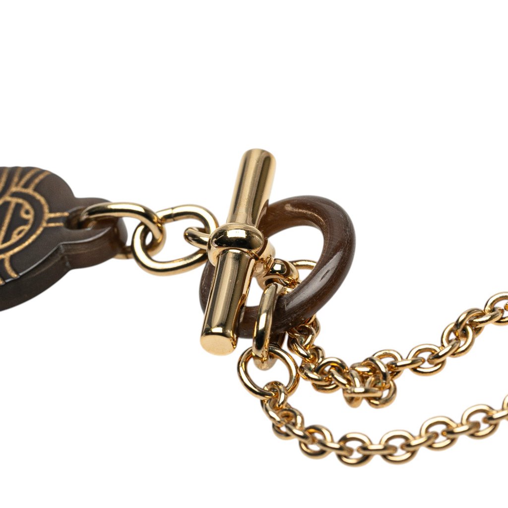 Hermès Lacquered Horn Chaine d'Ancre Pendant Necklace - 3