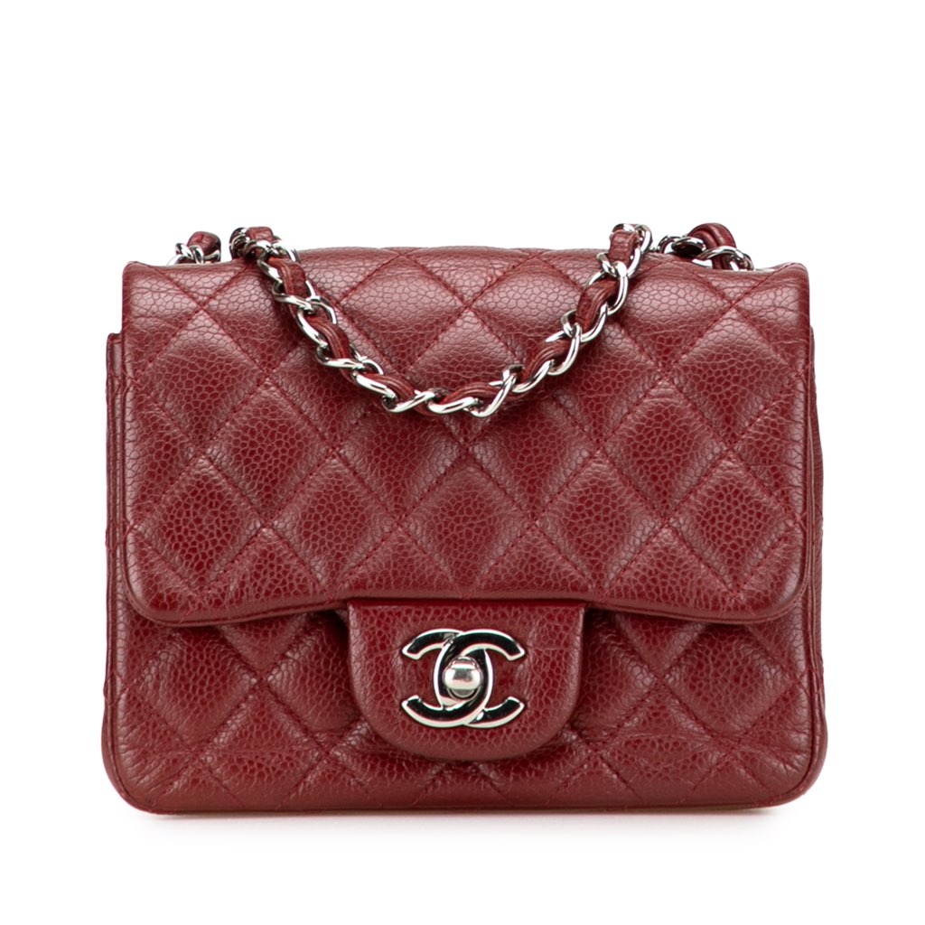 Chanel Mini Square Classic Caviar Single Flap
