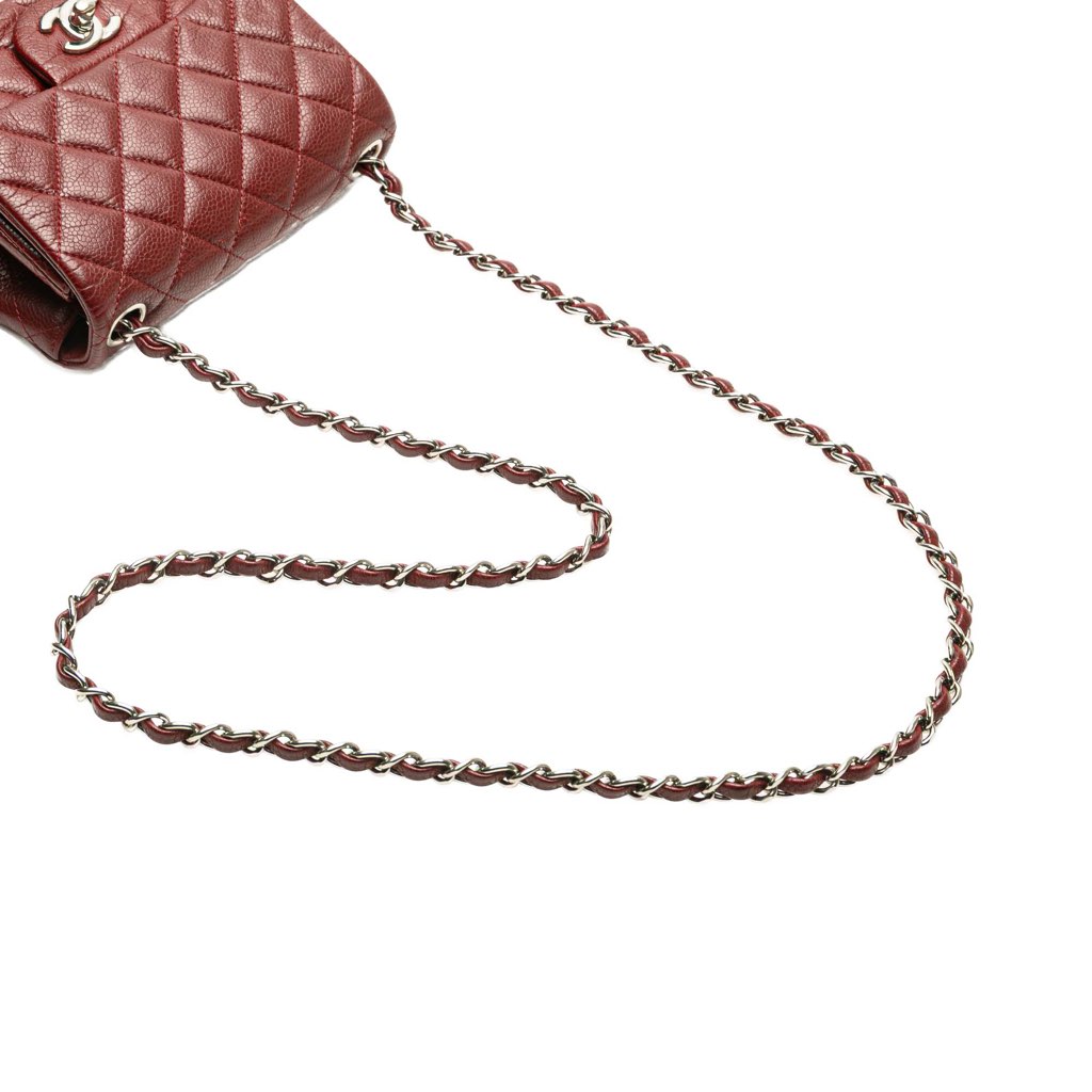 Chanel Mini Square Classic Caviar Single Flap - Image 11
