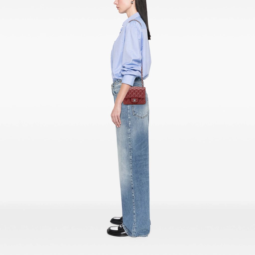 Chanel Mini Square Classic Caviar Single Flap - Image 12