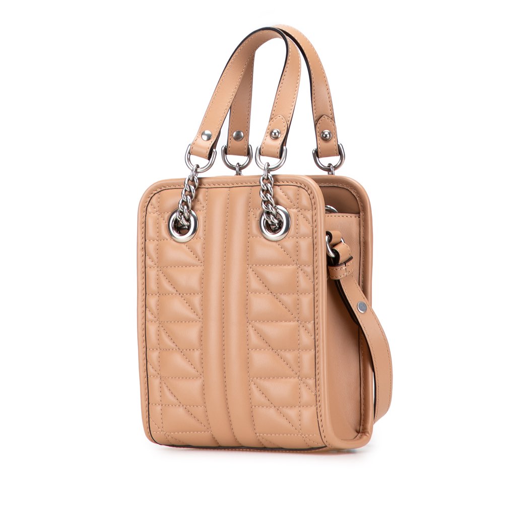 Gucci Mini GG Marmont Matelasse Leather Aria Satchel - Back view